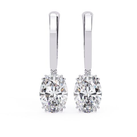 HARMÉ ÉLAN OVAL DROP EARRINGS