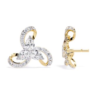The Trinity Bloom Diamond Studs