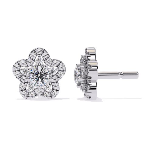 The Diamond Flower Studs